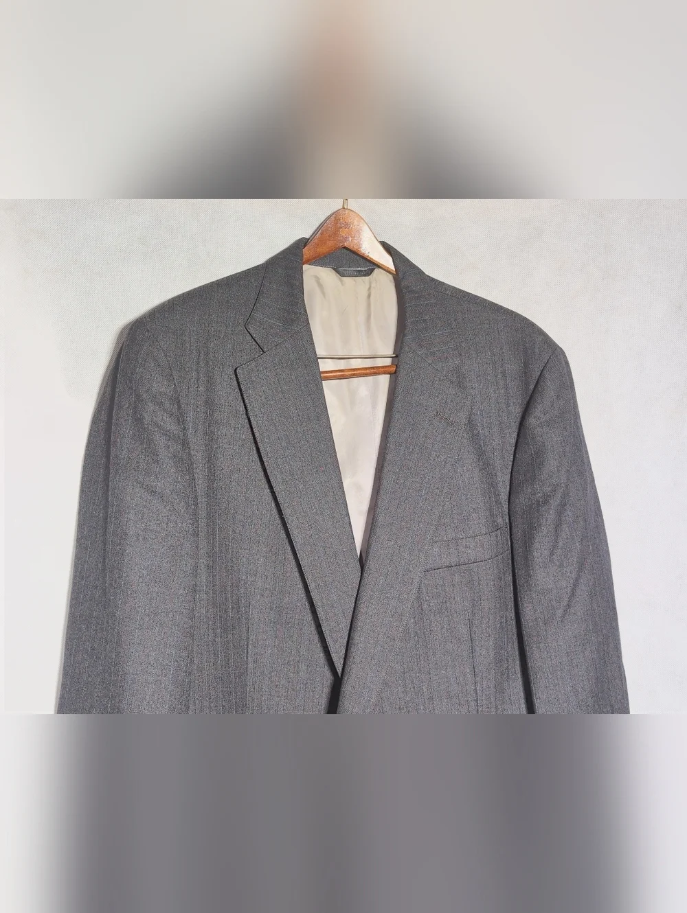 Kilgour French & Stanbury Virgin Wool Classic Men's Gray Pinstripe Suit